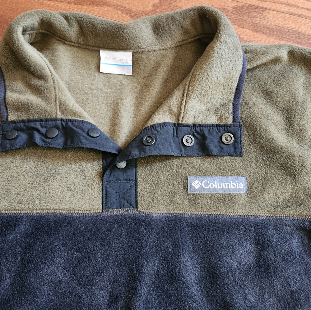 NWT Columbia Steens Mountain Half Snap Two-Toned Fleece Pullover Men's Size XL - Picture 4 of 6